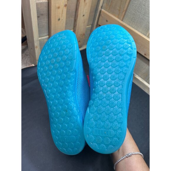 Nobull Mens 8.5 Womens 10 Training Blue Mesh SuperFabric Pink Laces Sneakers - Picture 7 of 10